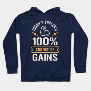 Today's Forecast 100% Chance Of Gains Hoodie